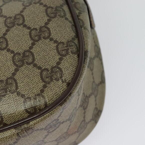 GUCCI GG Supreme Web Sherry Line Bag Pvc Beige Gold Red 89 02 032 - Picture 14 of 16